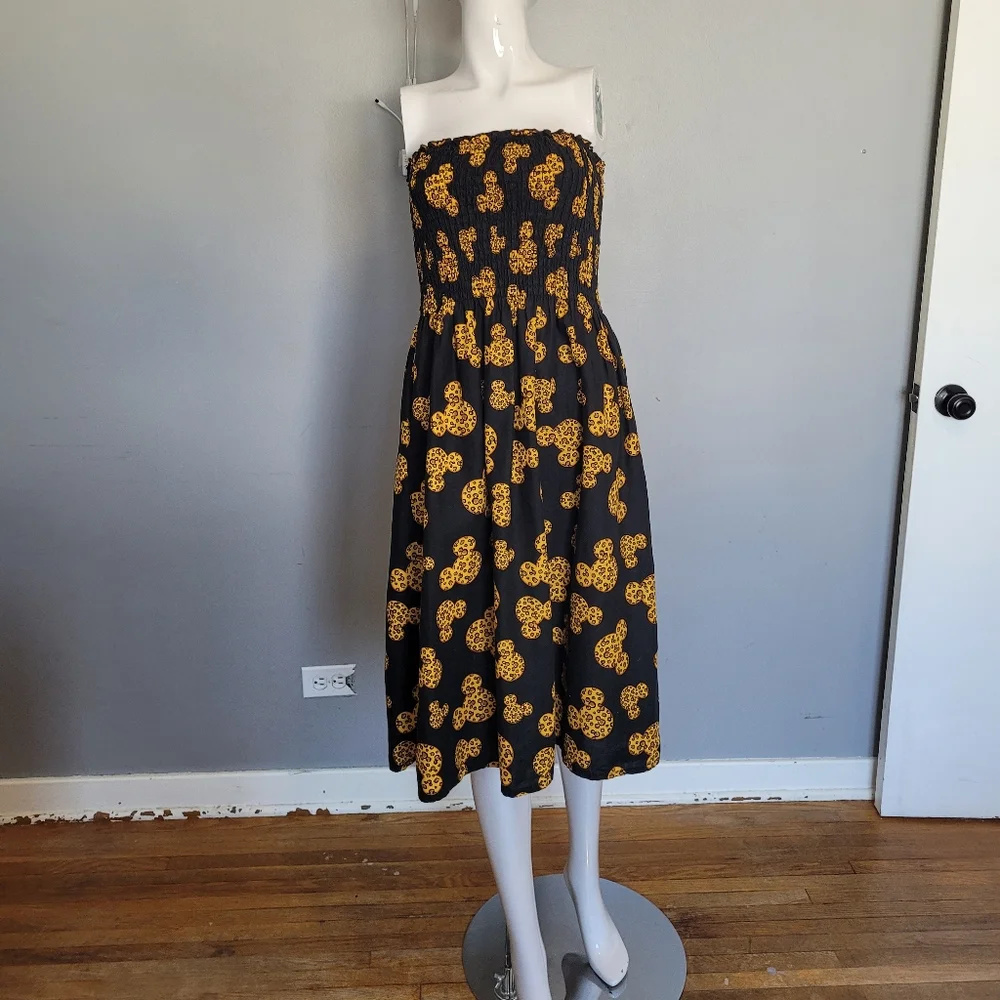 Disney Parks Exclusive Leopard Mickey Tube Dress, VGUC, Size S - Picture 5 of 7